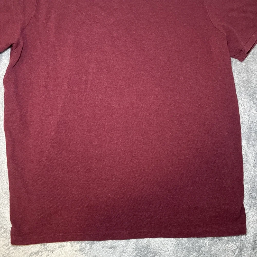 Polo Ralph Lauren Men's Short Sleeve Burgundy Shirt Navy Pony SZ XXL Classic Fit